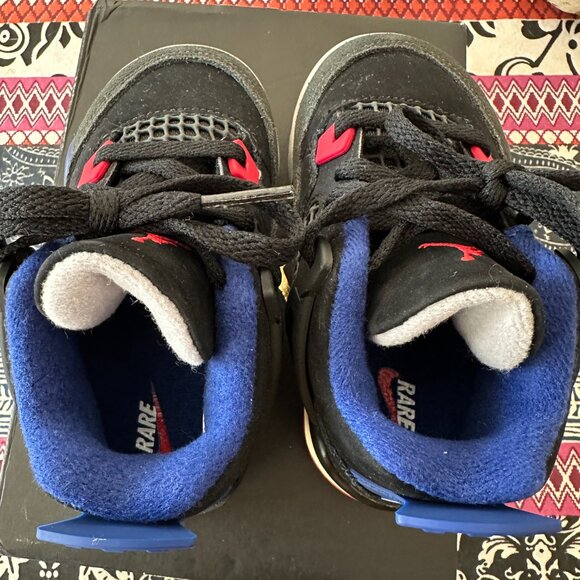 Jordan 4 Retro OG (TD) Toddler Size 7c, Black Red Blue, Brand New with Box - Picture 7 of 8